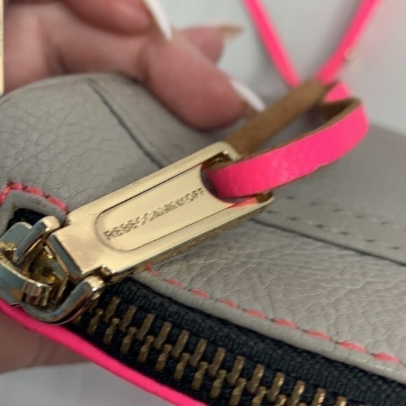 Rebecca Minkoff Mini MAC Bright Pink /Grey - Picture 6 of 9